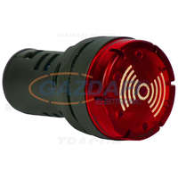 TRACON TRACON NYG3-BFR24 Hang- és fényjelző, piros AC/DC24V