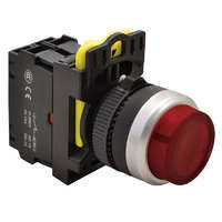 TRACON TRACON NYG3-HLR Világító nyomógomb, kiálló, piros 1×NC, 5A/230V AC-15, IP65, LED 230V AC/DC