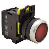 TRACON TRACON NYG3-LR Világító nyomógomb, piros 1×NC, 5A/230V AC-15, IP65, LED 230V AC/DC