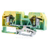 TRACON TRACON TSKC16JD Védővezető ipari sorozatkapocs, rugós, sínre, zöld/sárga 800V 76A 0.2-16 mm2 2P
