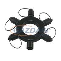 TRONIX TRONIX 010-189 kör elosztó, 5 férőhelyes fekete, IP44