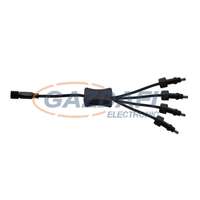 TRONIX TRONIX 016-057 elosztó, 5 férőhelyes, fekete, IP44