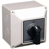 TRACON TRACON TS-40/4T Tokozott szakaszoló kapcsoló 400V, 50Hz, 40A, 4P, 11kW, 64×64mm, IP44