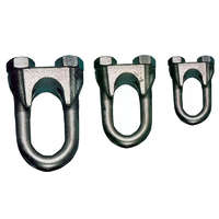 TRACON TRACON U03 Sodronyszorító bilincs, U profil, acél+temperált öntvény d=2-3mm, M4