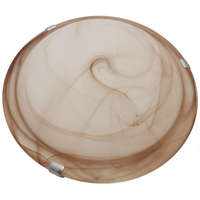 TRACON TRACON UFO-1-B Üveg mennyezeti UFO lámpatest, bézs 230V, 50Hz, E27, max.1×60W, D=300 mm