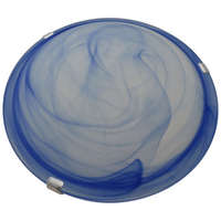 TRACON TRACON UFO-1-K Üveg mennyezeti UFO lámpatest, kék 230V, 50Hz, E27, max.1×60W, D=300 mm