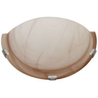 TRACON TRACON UFO-F-B Üveg oldalfali fél UFO lámpatest, bézs 230V, 50Hz, E27, max.1×60W, D=300 mm