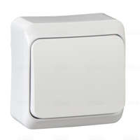SCHNEIDER SCHNEIDER WDE001010 PRIMA Egypólusú kapcsoló 10AX, fehér (101)