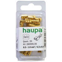 HAUPA HAUPA 280020 Csúszósaru szigeteletlen sárgaréz 0.5-1.25/2.8x0.5 200 db/csomag