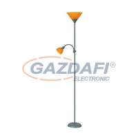 RÁBALUX RÁBALUX 4026 Action állólámpa E27 100W+E14 25W ezüst-nararancs 230V A++ -> E