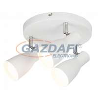 RÁBALUX RÁBALUX 6028 Ebony 3-as spot lámpa E27 3x max20W fehér 230V A++ -> E