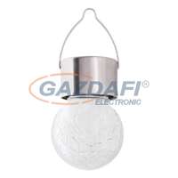 RÁBALUX RÁBALUX 7850 Yola kültéri szolárlámpa, mozgásérzékelős, szatin króm, LED 0,06W 3000K 1lm