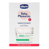 CHICCO CHICCO Baby Moments Sensitive 100% bio 250 g nyugtató rizskeményítő a fürdetéshez