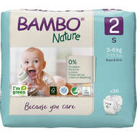 BAMBO BAMBO Nature eldobható pelenkák 2 S (3-6 kg) 30 db