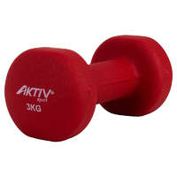 Aktivsport Súlyzó neoprén Aktivsport 3 kg piros