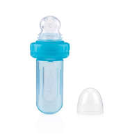 NUBY NUBY Easy squeezy feeder szilikon etető 6 h+, kék