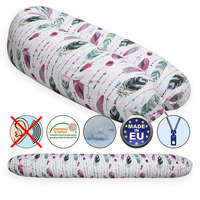 Scamp szoptatós párna univerzális pamut Feather Pink Green SZPE248