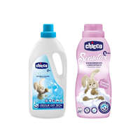 CHICCO CHICCO Gyermek mosószer Sensitive 1,5 l + Öblítőszer koncentrátum Virág ölelés 750 ml