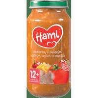 Hami HAMI Hús-zöldség köret Makaróni párolt sertéshússal, paradicsommal és paprikával 250g