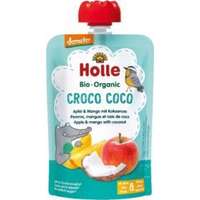 Holle HOLLE Croco Coco Bio gyümölcspüré alma, mangó, kókusz, 100 g (8 m+)