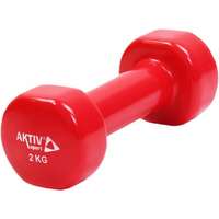 Aktívsport Kézisúlyzó vinyl Aktivsport 2 kg piros