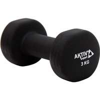 Aktívsport Súlyzó neoprén Aktivsport 3 kg fekete