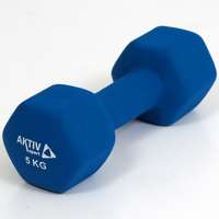 Aktívsport Szépséghibás súlyzó neoprén Aktivsport 5 kg kék