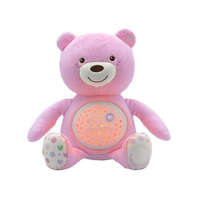 CHICCO CHICCO Baby Bear plüss maci projector rózsaszín