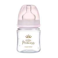 CANPOL CANPOL BABIES Széles szájú palack Royal Baby 120 ml rózsaszínű