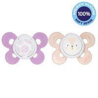 CHICCO CHICCO Physio Comfort szilikon cumilány - pöttyös/pöttyös 2 db, 6-16 m