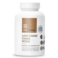 USA Medical USA medical Gomba-trió kapszula – Reishi, Chaga és Lion’s Mane 60 db
