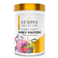 Luxoya Luxoya Super Tasty Whey Protein Vanília-erdei gyümölcs ízű 450g