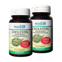 Nutrilab NutriLAB Cholestin articsóka 600mg 2x1 doboz DUO pack 2x60 kapszula csomagban olcsóbb!