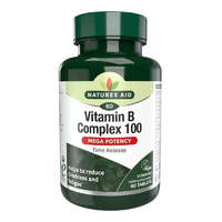 Natures Aid Mega B-vitamin Complex 100mg stressz ideg 60 tabletta Natures Aid