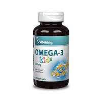 Vitaking Vitaking Omega 3 Kids 500mg 100db lágyzselatin kapszula Gyerek Halolaj