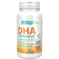 Now Foods DHA 100 mg Kid&#039;s Omega 3 gyerek rágó halolaj 60 db Now Foods