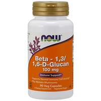 Now Foods Beta -1,3/1,6-D Glucan 100 mg + Maitake gyógygomba 90 kapszula Béta glukán Now Foods