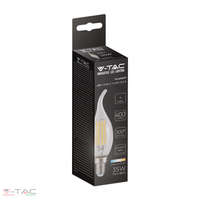 V-TAC 4W Retro LED izzó Filament E14 gyertyaláng Meleg fehér - 214302 V-TAC