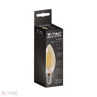 V-TAC 4W Retro LED izzó E14 Filament gyertya szabadalmi borostyán burkolat 2200K - 217113 V-TAC