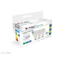 V-TAC 4,5W LED spotlámpa GU10 opál 110° 6500K 3db/cs. - 217271 V-TAC