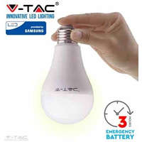 V-TAC 9W LED izzó E27 A70 beépített készenléti akkumulátorral 6400K - 2373 V-TAC