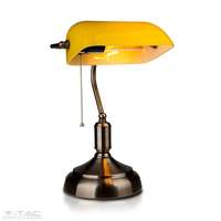 V-TAC Asztali retro bank lámpa sárga - 3914 V-TAC