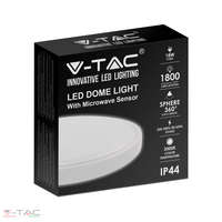 V-TAC 18W Fehér mozgásérzékelős LED mennyezeti lámpa kör 6500K IP44 - 7661 V-TAC