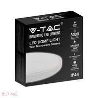 V-TAC 30W Fehér mozgásérzékelős LED mennyezeti lámpa kör 4000K IP44 - 7665 V-TAC
