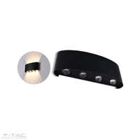 V-TAC 6W LED fekete fali design lámpa 4000K IP54 - 8616 V-TAC