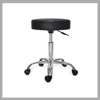  Gurulós kozmetikai szék állítható magassággal HOP1000880-1 fekete