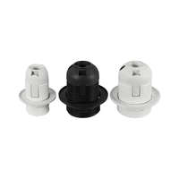 Commel Műanyag E27 foglalat, 250 V, 4A, T210, fehér, gyűrűvel, COMMEL