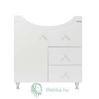 ARTHEMA Fürdőszoba mosdókagylóhoz, Arthema Classic Geo, fiókokkal és ajtókkal, fehér, 72,5 x 33 x 83,5 cm
