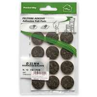 JKH CSÚSZTATÓFILC ÖNTAPADÓ D=22 BARNA (12DB)