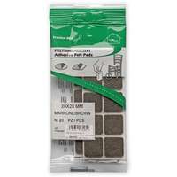 JKH CSÚSZTATÓFILC ÖNTAPADÓ 20X20 MM BARNA (20 DB)